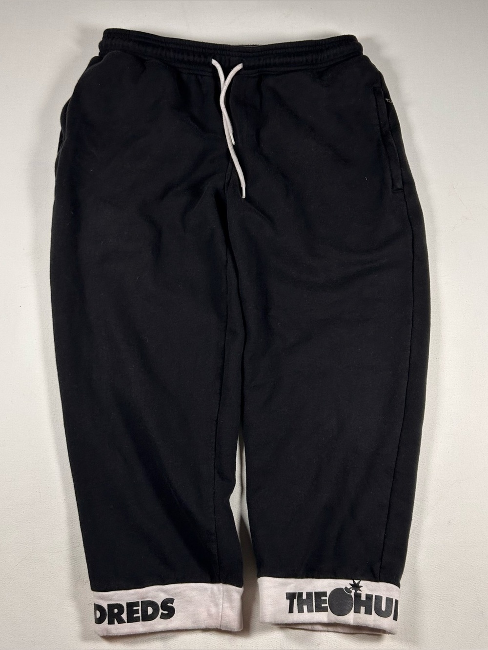 The Hundreds Men’s M Black Jogger Capri 3/4 Sweatpants Logo Streetwear Vintage